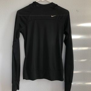 black nike women hoodie